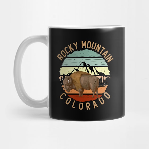 Colorado Souvenir Camping Hiking Bison Rocky Mountain Arsenal National Wildlife Refuge by Kawaii_Tees